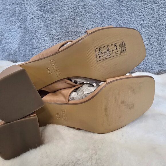 Everlane Day Twist Heel Blush Tan Leather Women's Size 10.5 NEW Office Neutral - Picture 5 of 10